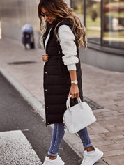 Selene | Komfortabel lang Vatteret Damebodywarmer