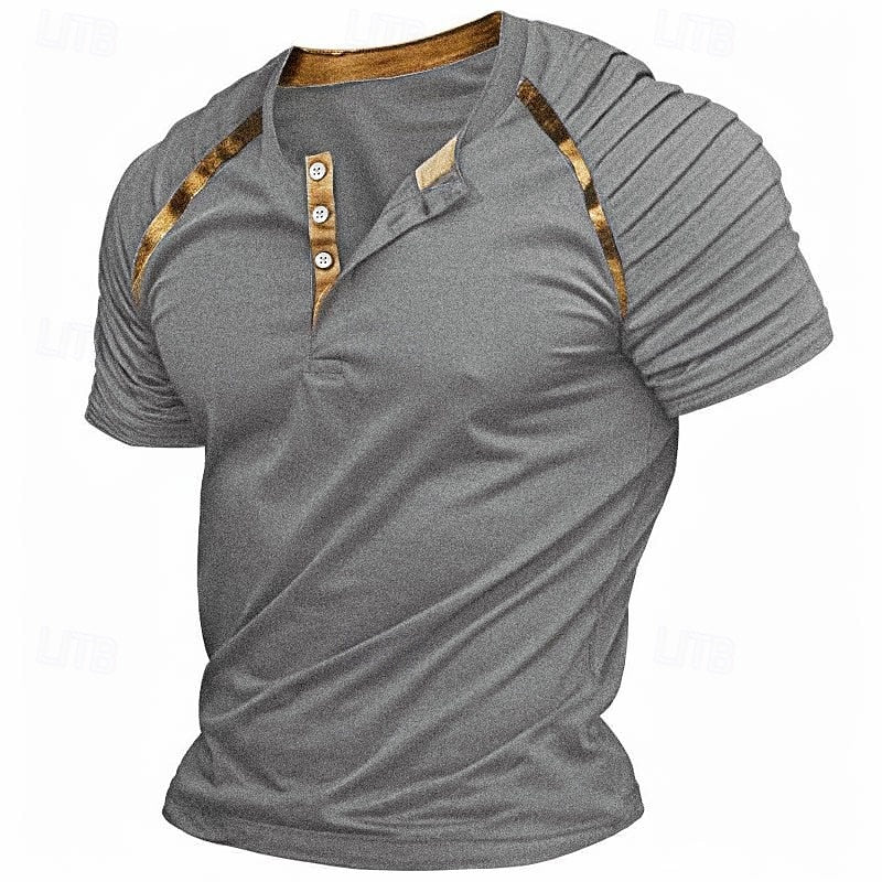 Rolly | Tidløs Henley T-shirt med tekstur - Det perfekte afslappede look til enhver lejlighed