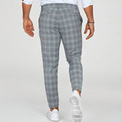 Roby | Trendy rutet slim-fit bukser til herrer