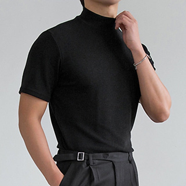 Dorian | Stilfuld Casual Rullekrave T-shirt
