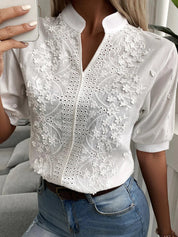 Dianthe | Bluse V-Hals Chic