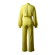 Stilfuld langærmet jumpsuit til damer