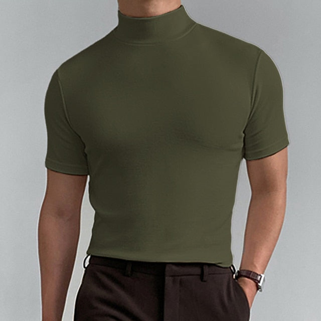 Dorian | Stilfuld Casual Rullekrave T-shirt