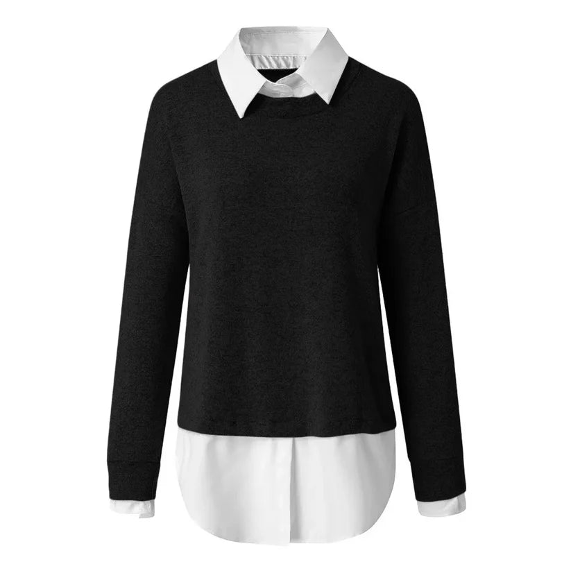 Ellen | Chic Dame sweater – Komfortable og stilfulde lange ærmer