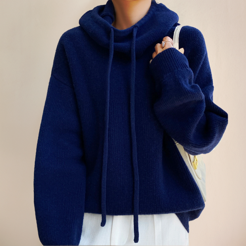 Rosey | Blød Strikket Dame Hoodie til Ultimativ Komfort