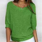 Zoey | Strikket Casual Dame Sweater – Komfortabel og Stilet Sweater