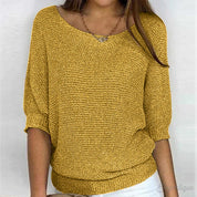 Zoey | Strikket Casual Dame Sweater – Komfortabel og Stilet Sweater
