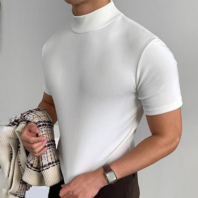 Dorian | Stilfuld Casual Rullekrave T-shirt