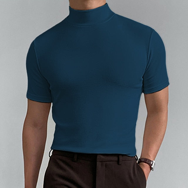 Dorian | Stilfuld Casual Rullekrave T-shirt