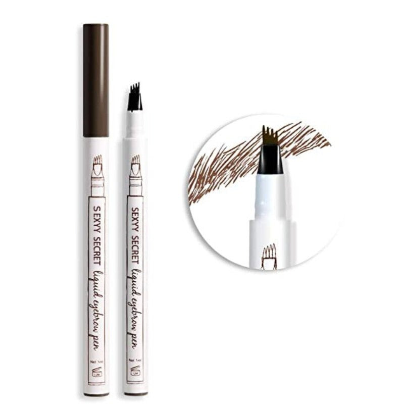 Precisie wenkbrauwen pro -waterbestendig wenkbrauwpotlood met 4 -tip applicator-4