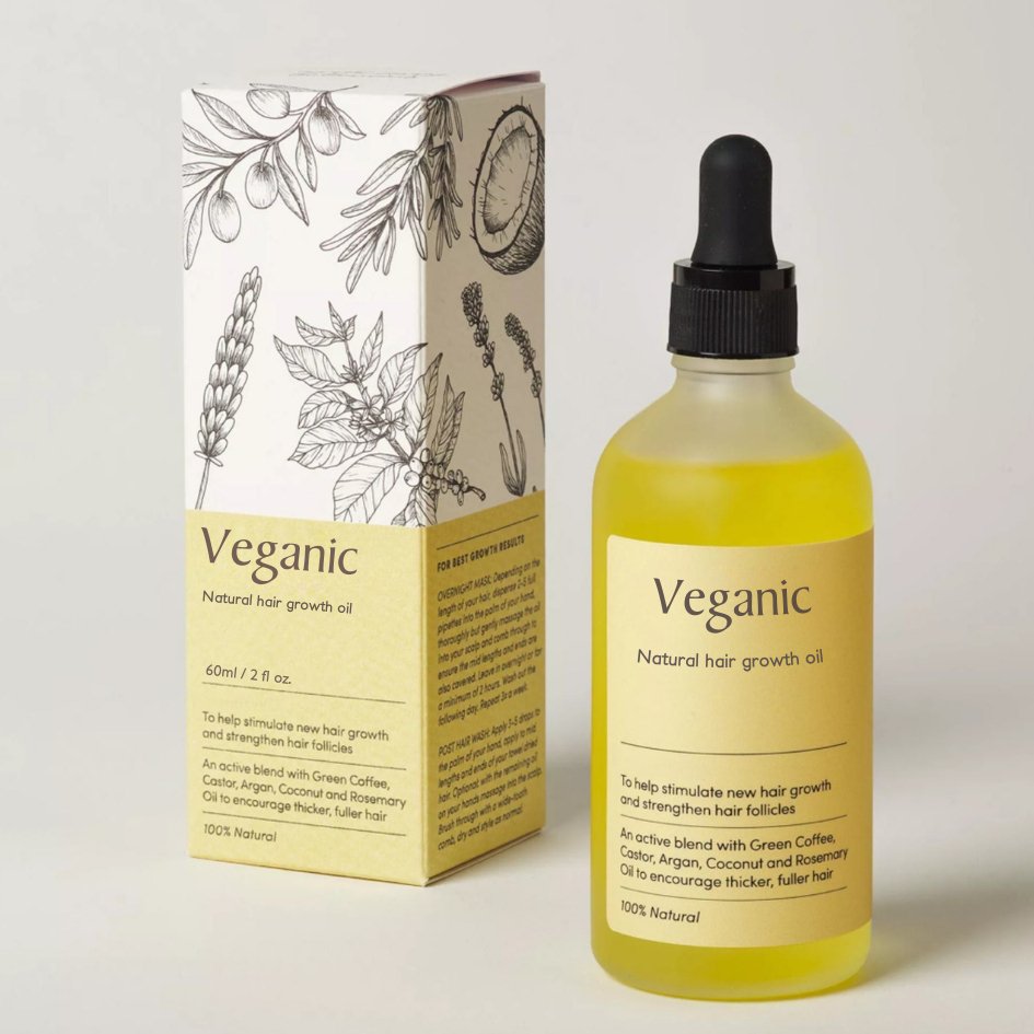 Vegan glans - 100% natuurlijke haargroeiolie-2